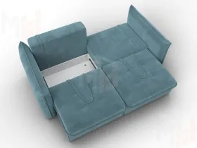 Диван прямой Лига-100 НПБ ( SEVEN 113 бирюзовый )