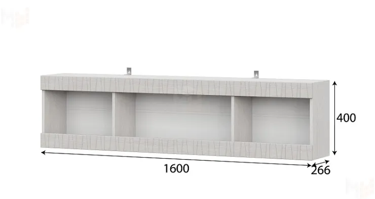 Полка навесная 1600 Гамма 20