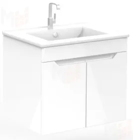 Тумба подвесная под умывальник "Quadro 60 Optima" без ящика Домино