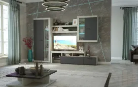 Гостиная Соната Композиция 3  Дуб Сонома - Дуб Сакраменто