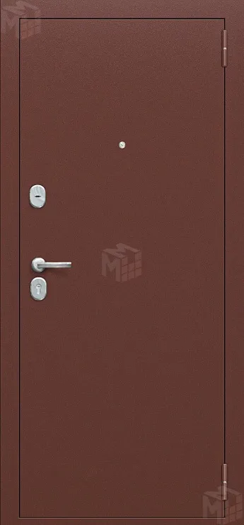 Входная металлическая дверь Тайга-7 Антик Медный/Каштан