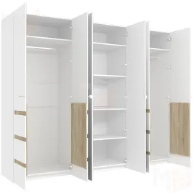 Шкаф для одежды и белья 6-створчатый АНОНА 7