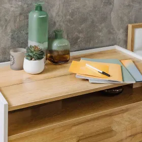 Комод  Айрис 455 Белый/Дуб золотистый