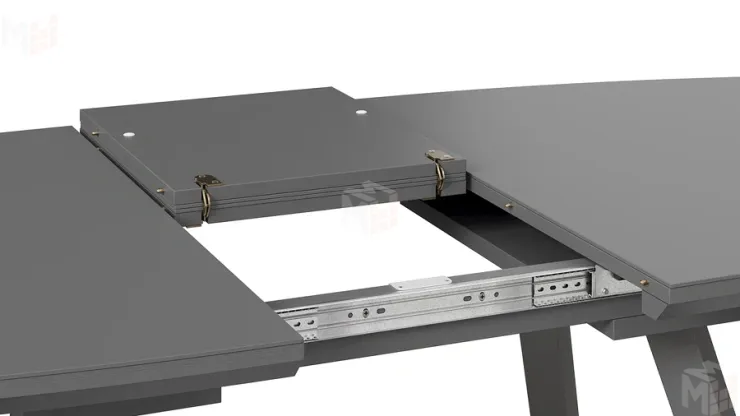 Стол обеденный TESCA 2 Графит, Стекло графит матовое