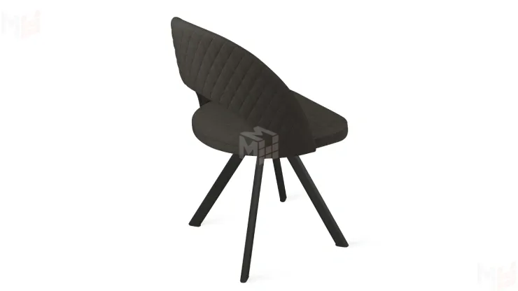 Стул Гэтсби К2 Черный муар, Велюр Confetti Stone