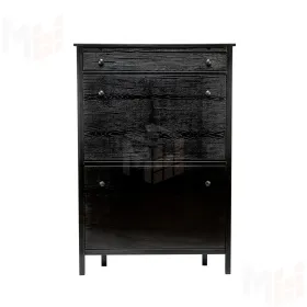 Обувница Leset Токе 3 ящ. (Чёрный)