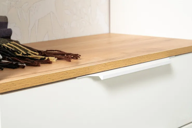 Тумба для обуви  Октава белый шагрень 16.127