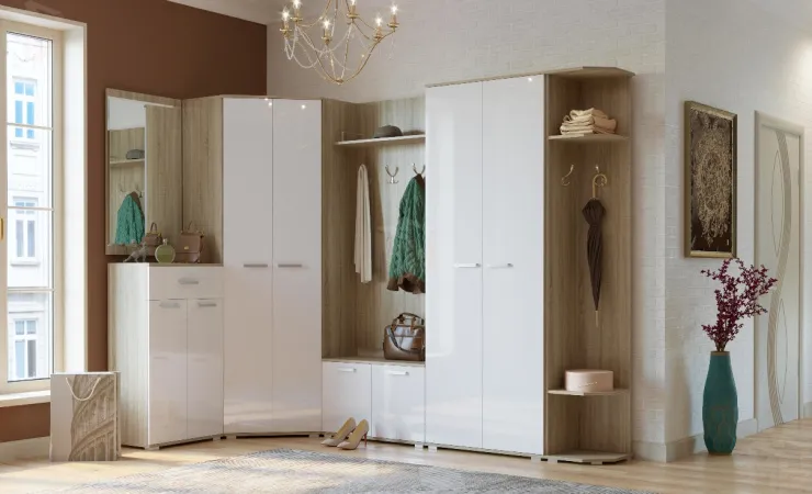 Прихожая ИТАЛИЯ композиция 3 Дуб сонома