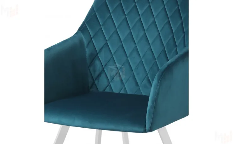 Кресло Барли Confetti  izumrud/белый