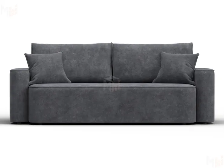 Диван прямой Лига-118 НПБ ( BRUT 16 темно-серый )