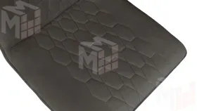 Стул Хьюго К1С Черный муар, Велюр Confetti  Stone