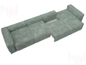 Диван прямой Лига-081 НПБ МегаЛонг ( BRUT 08 зеленый )