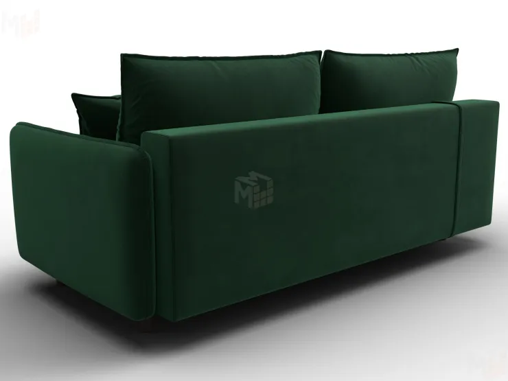 Диван прямой Лига-064 НПБ ( SEVEN 626 зеленый )