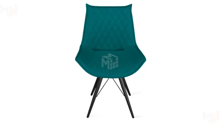 Стул Фэнди К3 Черный муар, Велюр Confetti Izumrud