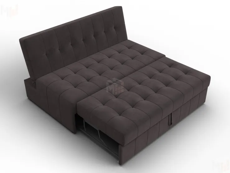 Диван прямой Лига-107 (140) ( SEVEN 727 коричневый )