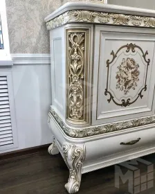 Комод Алсу белый глянец