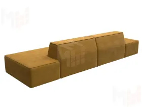 Диван прямой модульный Монс лофт ( BRUT 10 желтый )