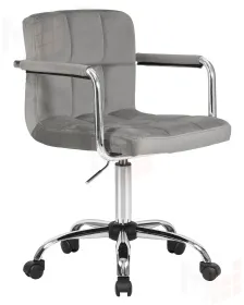 Офисное кресло для персонала DOBRIN TERRY (серый велюр (MJ9-75))