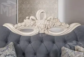 Диван Афина 3х местный крем серый