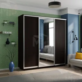 Шкаф-купе Экспресс трио 1 зеркало 1800 (венге)