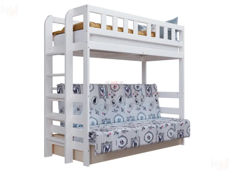 Кровать двухъярусная №3 с диваном