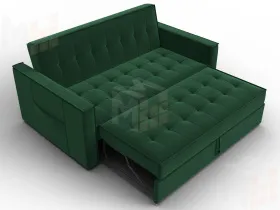 Диван прямой Лига-104 (140) ( SEVEN 626 зеленый )