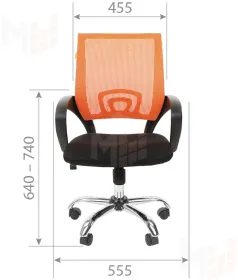 Кресло офисное CHAIRMAN 696 CHROME