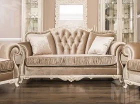 Диван Патрисия 3х местный Крем корень