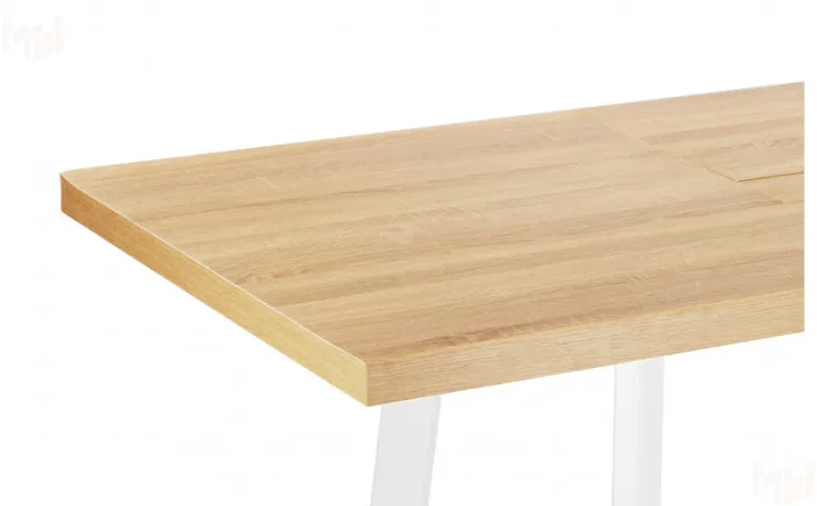 Стол раскладной Лаки Лофт 120 Дуб Сонома/Белый