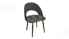 Стул Гэтсби К1К Черный муар, Велюр Confetti Stone