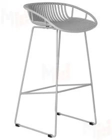 Стул барный DOBRIN FRANK (светло-серый)