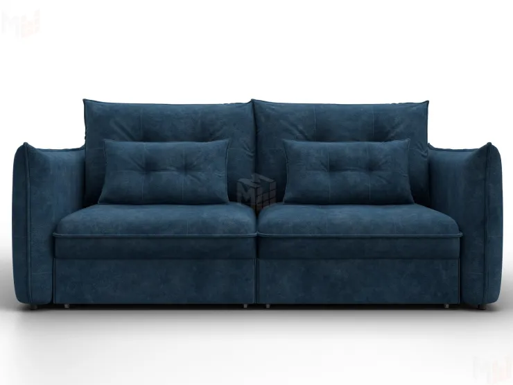 Диван прямой Лига-100 НПБ ( BRUT 11 синий )