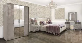 Кровать Гравита 180x200 см серый камень глянец