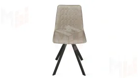 Стул Хьюго К2 Черный муар, Велюр Confetti Smoke