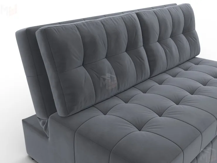 Диван прямой Лига-107 (140) ( SEVEN 17 серый )