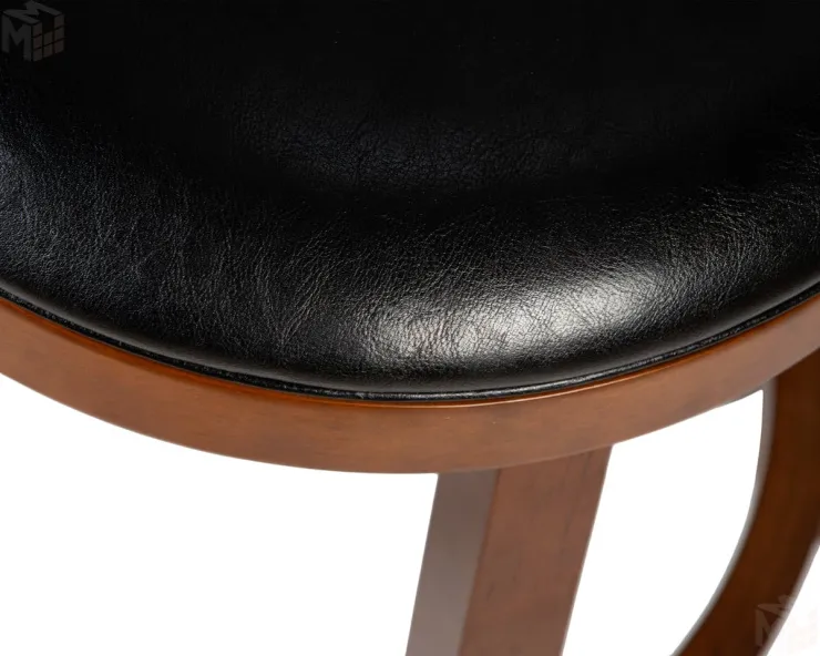 Круглый барный табурет DOBRIN BOB BAR (шоколад, черный)