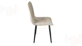 Стул Хьюго К1С Черный муар, Велюр Confetti  Smoke