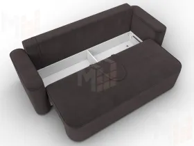 Диван прямой Лига-118 НПБ ( SEVEN 727 коричневый )