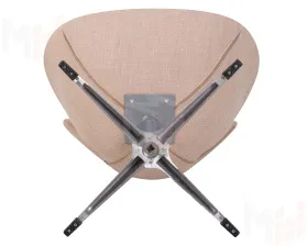 Кресло дизайнерское DOBRIN SWAN (бежевая ткань IF1)