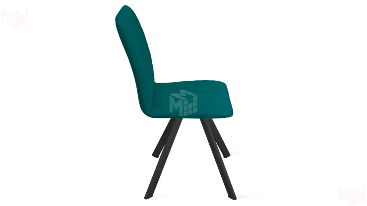 Стул Стенли К2 Черный муар, Велюр Confetti Izumrud