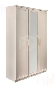 Шкаф Мокко 3-дверный с зеркалом бежевый