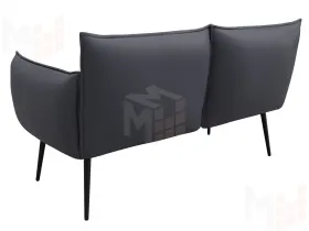 Диван прямой Лига-083 ( экокожа GRIFON 15 серый )