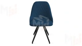 Стул Гранд К4 Черный муар Велюр Confetti Blue