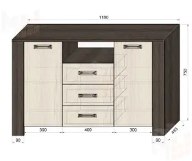 Мебель Фанки Тайм с двухъярусной кроватью Фанки Хоум