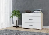 Комод VICTOR  сонома/белый