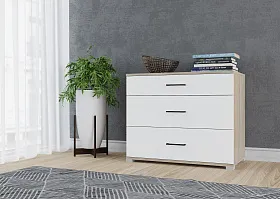 Комод VICTOR  сонома/белый