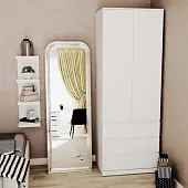 S01187 Варма Стор 80 шкаф распашной 222х80х57, белый