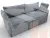 Диван прямой модульный Лига-106 ( TOWER 10 серый )