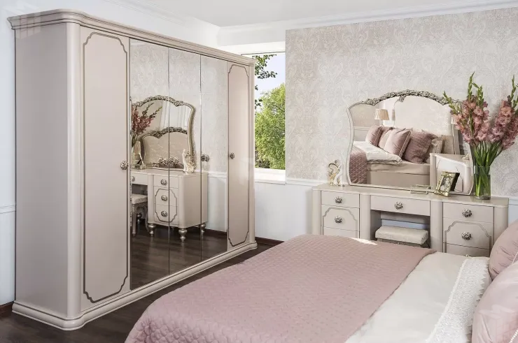 Зеркало Лали ППУ бежевый