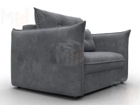 Кресло Лига-100 НПБ ( BRUT 16 темно-серый )